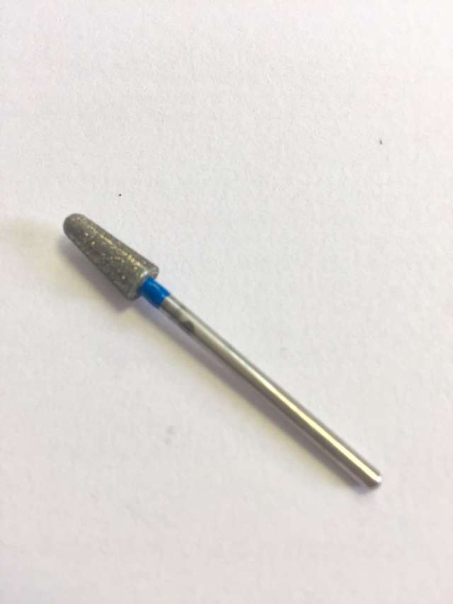 ראש שיוף למניקור שפיץ מעוגל כחול תוצרת רוסיה