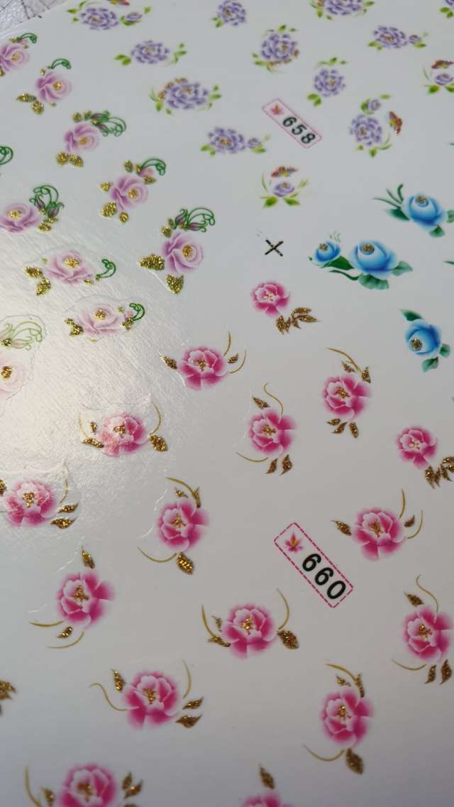 מדבקות מים לקישוטי ציפורניים