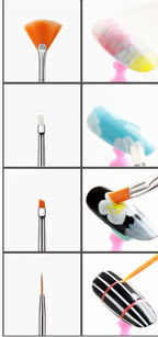 מכחולים דקים לקישוט ציפורניים