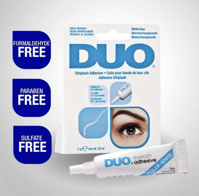 דבק לריסים Duo בצבע שקוף