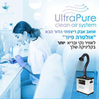 שואב אבק רצפתי עוצמתי במיוחד לקוסמטיקה ultra pure