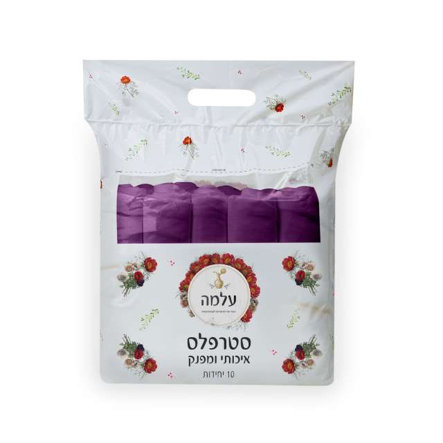 סטרפלס קוסמטי בצבע סגול -עלמה מכיל 10 יחידות
