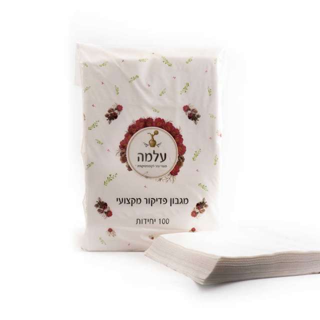 נייר פדיקור עלמה  – 100 יחידות במארז