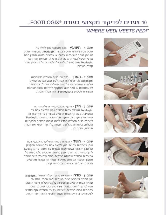 פוטלוגיקס מוס לטיפול יום יומי לכף רגל יבשה מספר 2 FootLogix מכיל 125 מ"ל