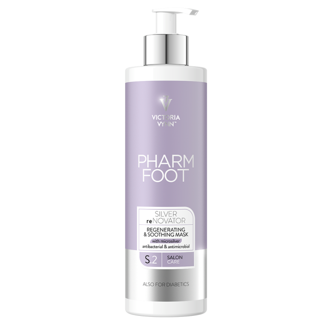מסכת מיקרוסילבר להזנת עור הרגליים פארם פוט SILVER reNOVATOR PHARM FOOT מכיל 400 מ"ל