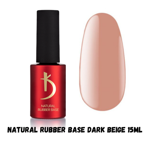 בייס ראבר קודי בצבע  Natural Rubber Base Dark Beige  מכיל 15ml מקורי יבואן רשמי מאושר משרד הבריאות