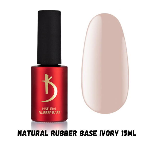 בייס ראבר קודי בצבע   Natural Rubber Base Ivory  מכיל 15ml  מקורי יבואן רשמי מאושר משרד הבריאות