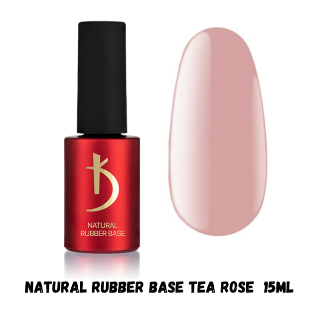 בייס ראבר קודי בצבע  Natural Rubber Base Tea Rose מכיל 15ml  מקורי יבואן רשמי מאושר משרד הבריאות
