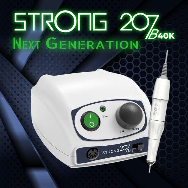 STRONG 207 – מכונת שיוף סטרונג מקצועית לציפורניים ולפדיקור