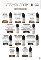 צבע לאיפור קבוע סדרת בוסטון גבות פודרה והצללה מספר 308 magic cosmetics