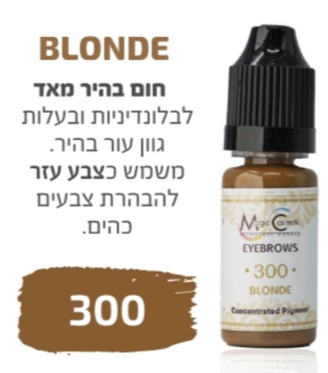 צבע לאיפור קבוע סדרת בוסטון גבות פודרה והצללה מספר 300 magic cosmetics