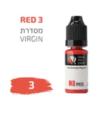 צבע פיגמנט לאיפור קבוע לשפתיים גוונים אדומים מסדרת virgin מספר 3 magic cosmetics
