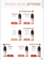 צבע פיגמנט לאיפור קבוע לשפתיים גוונים כתומים  מסדרת full lip מספר 10 magic cosmetics