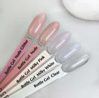 ג׳ל בנייה קומילפו בבקבוק בצבע מילקי פינק יבואן רשמי ברשיון משרד הבריאות  KOMILPO 15ml