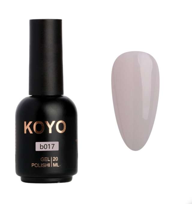 בייס ראבר עם צבע של koyo מספר 17 מכיל 20 מ״ל