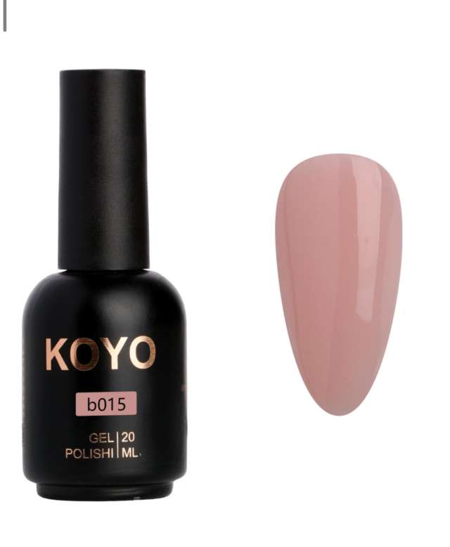 בייס ראבר עם צבע של koyo מספר 15 מכיל 20 מ״ל