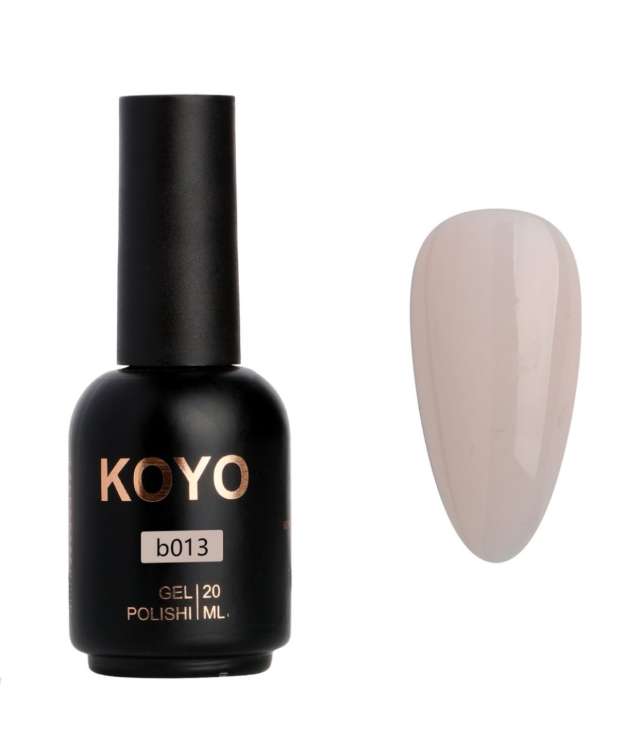 בייס ראבר עם צבע של koyo מספר 13 מכיל 20 מ״ל