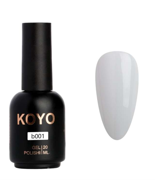 בייס ראבר עם צבע של koyo מספר 01 מכיל 20 מ״ל