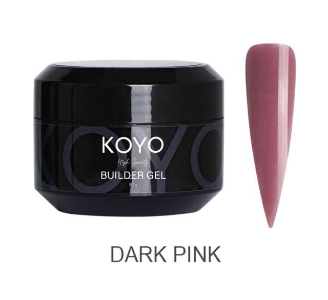 ג׳ל בנייה -קויו בצבע ורוד כהה dark pink builder gel מכיל 50g