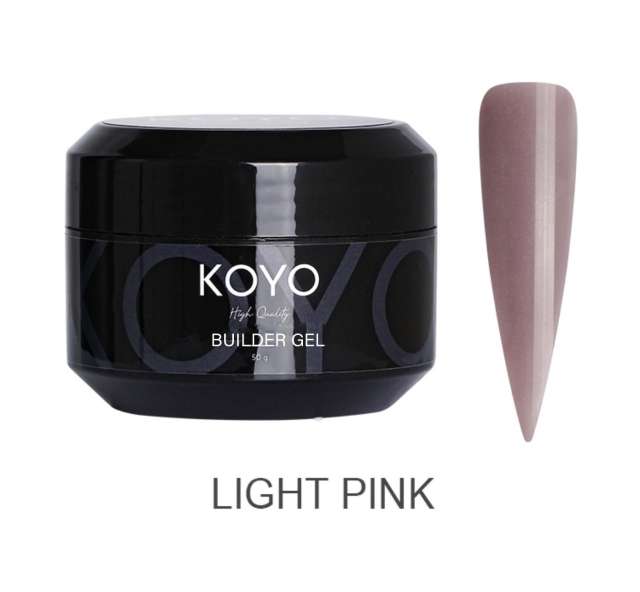 ג׳ל בנייה -קויו בצבע ורוד בהיר   l Pink  builder gel מכיל 50g