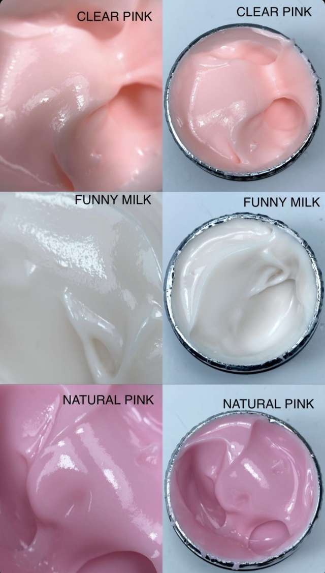 ג׳ל בנייה -קויו בצבע ורוד טבעי natural pink builder gel מכיל 50g