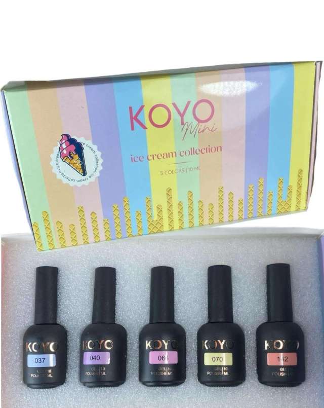 מארז 5 יחידות בצבעי פסטל  של קויו - koyo