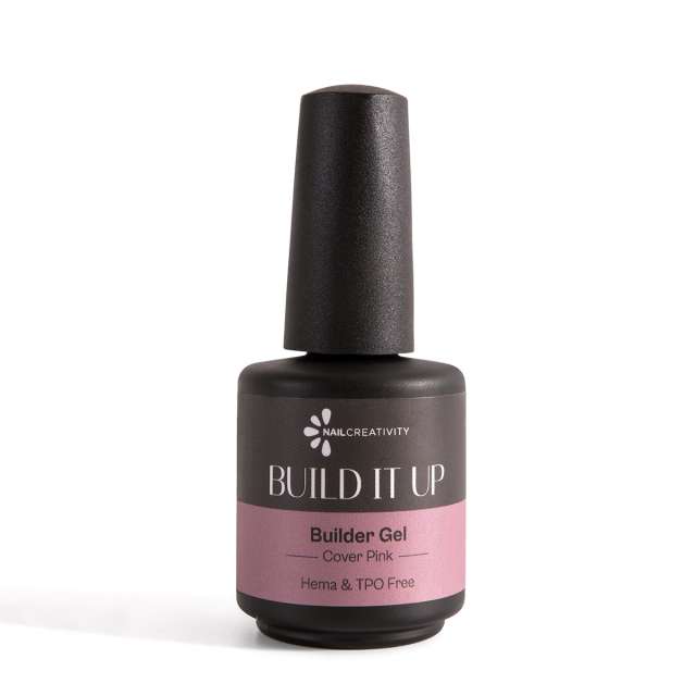 ג’ל בנייה בבקבוק גוון כיסוי ורוד- BUILD IT UP Cover Pink NAIL CREATIVITY