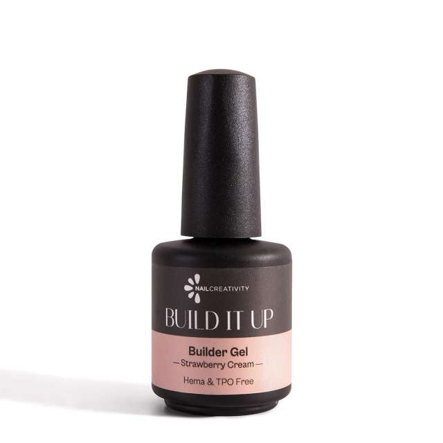 ג’ל בנייה בבקבוק גוון סטרוברי קרם- BUILD IT UP Strawberry Cream NAIL CREATIVITY