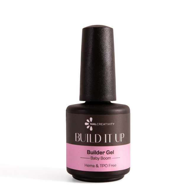 ג’ל בנייה בבקבוק גוון בייבי בום- BUILD IT UP NAIL CREATIVITY