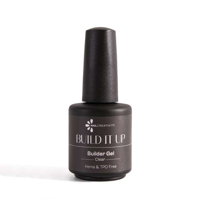 ג’ל בנייה בבקבוק גוון שקוף- BUILD IT UP NAIL CREATIVITY