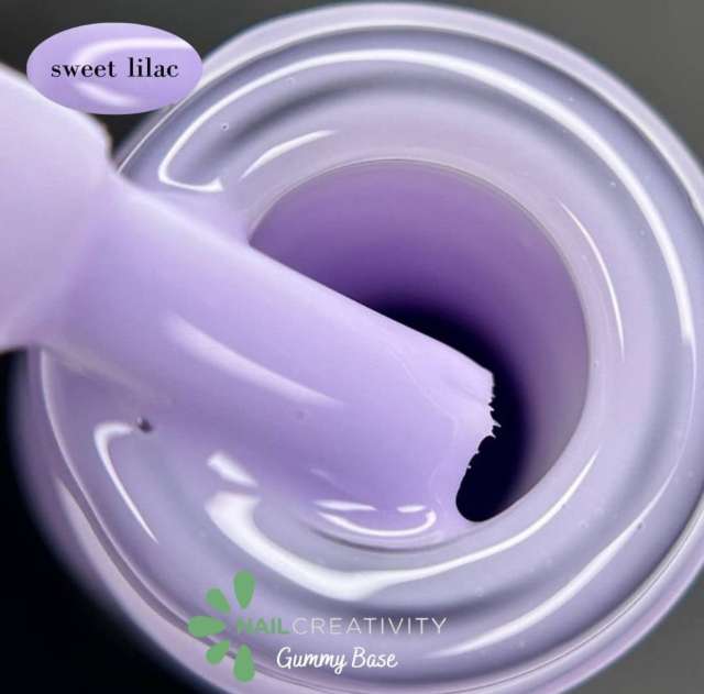 Nail Creativity GUMMY BASE sweet lilac- גומי ראבר בייס סגול לילך