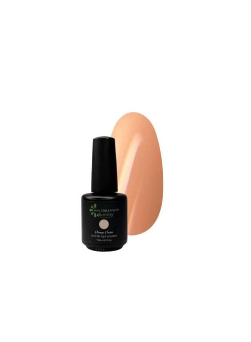 Nail Creativity GUMMY BASE orange cream- גומי ראבר בייס קרם כתום