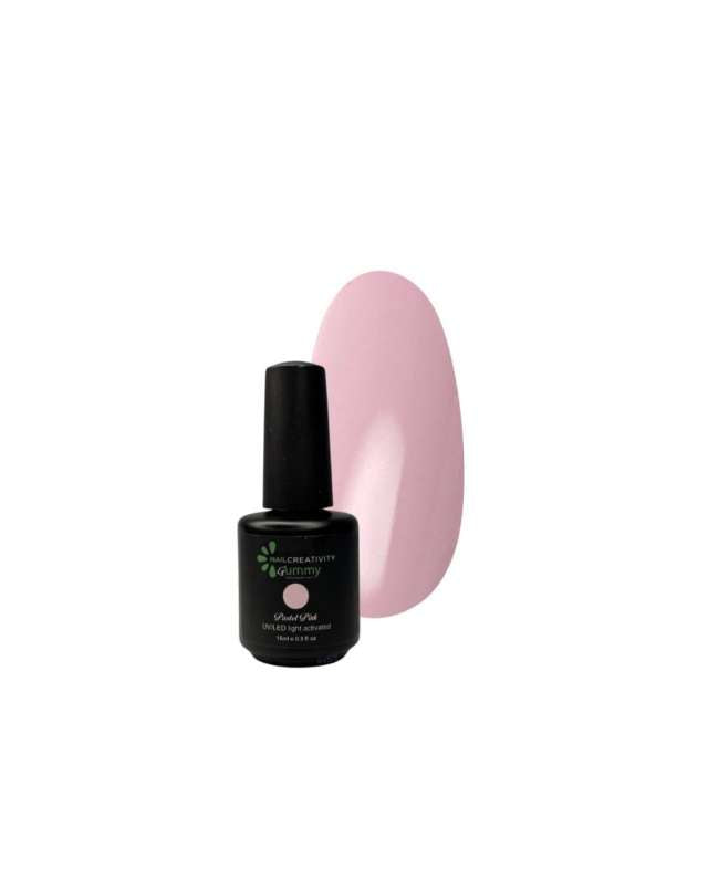 Nail Creativity GUMMY BASE pink pastel- גומי ראבר בייס ורוד פסטל
