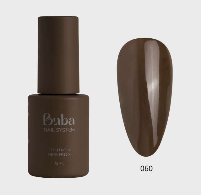 בובה BUBA לק ג'ל מספר 60 מתאים לאלרגיות  HEMA FREE מכיל 16 מ"ל
