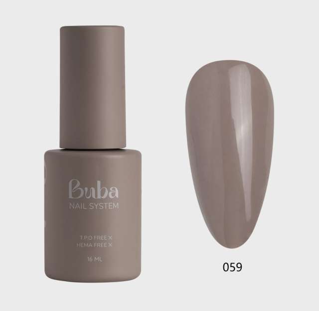 בובה BUBA לק ג'ל מספר 59 מתאים לאלרגיות  HEMA FREE מכיל 16 מ"ל