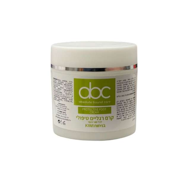 קרם רגליים טיפולי ABC למניעת יובש בכף הרגל בניחוח קיווי 250ML