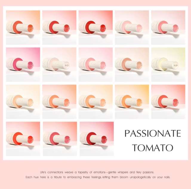 ונליסה מזוודת לק ג׳ל  VENALISA 10ml | 18 Colors Gift Set |  PASSIONATE TOMATO