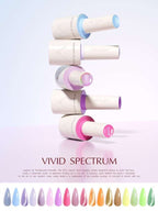 ונליסה מזוודת לק ג׳ל VENALISA 10ml | 18 Colors Gift Set | VIVID SPECTRUM