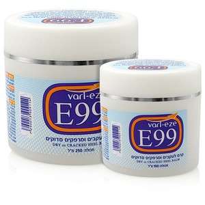 VARI-EZE E99 קרם לעקבים ומרפקים סדוקים גוגל 100 מל DRY OR CRACKED HEEL BALM