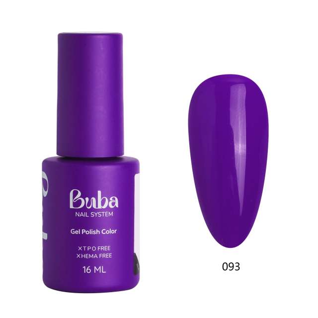 בובה BUBA לק ג'ל מספר 93 מתאים לאלרגיות  HEMA FREE מכיל 16 מ"ל
