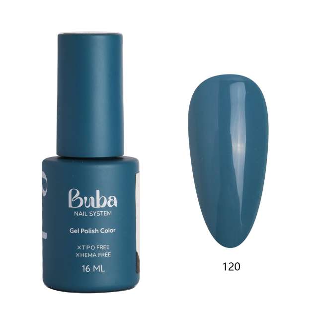 בובה BUBA לק ג'ל מספר 120 מתאים לאלרגיות  HEMA FREE מכיל 16 מ"ל