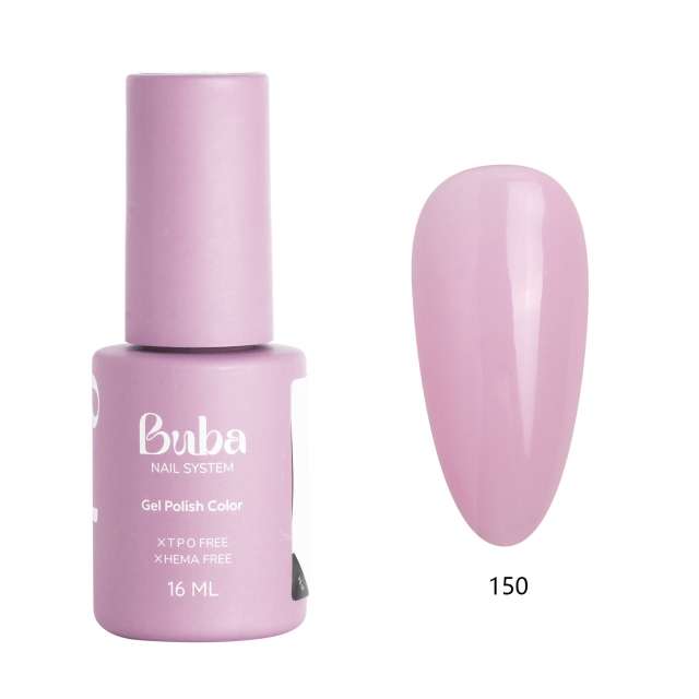 בובה BUBA לק ג'ל מספר 150  מתאים לאלרגיות  HEMA FREE מכיל 16 מ"ל