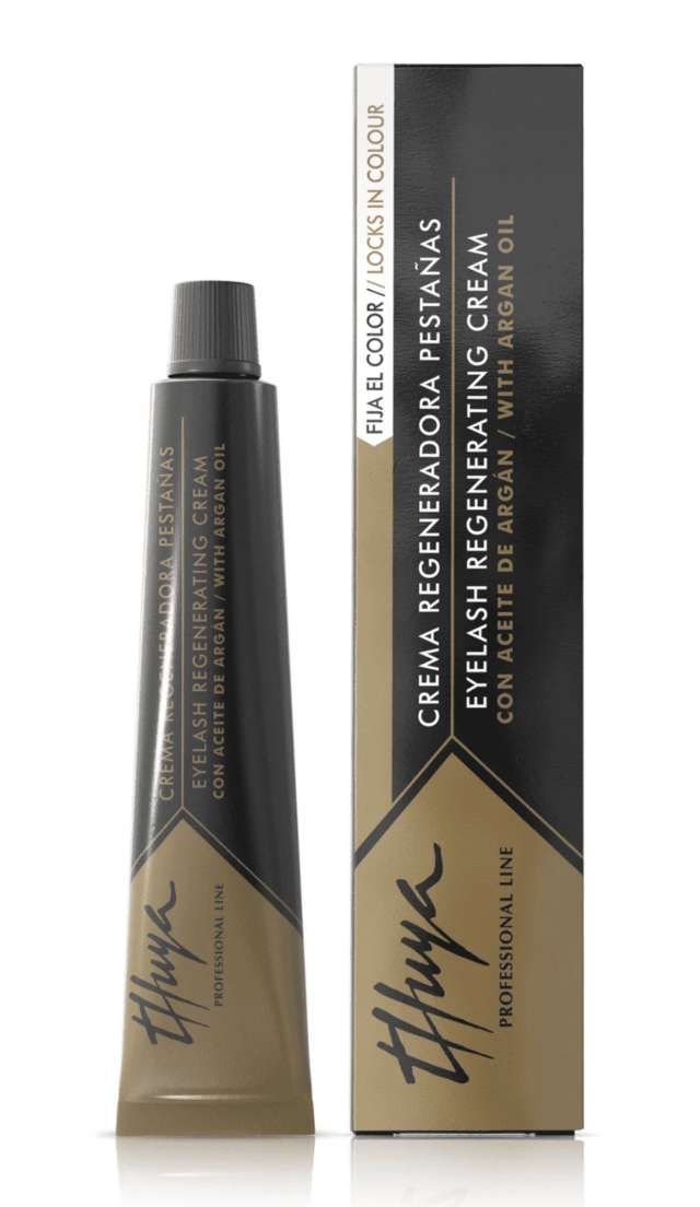 שלב 3 להרמת ריסים בקבוק מותג טויה THUYA Regeneration Crema ARGAN OIL
